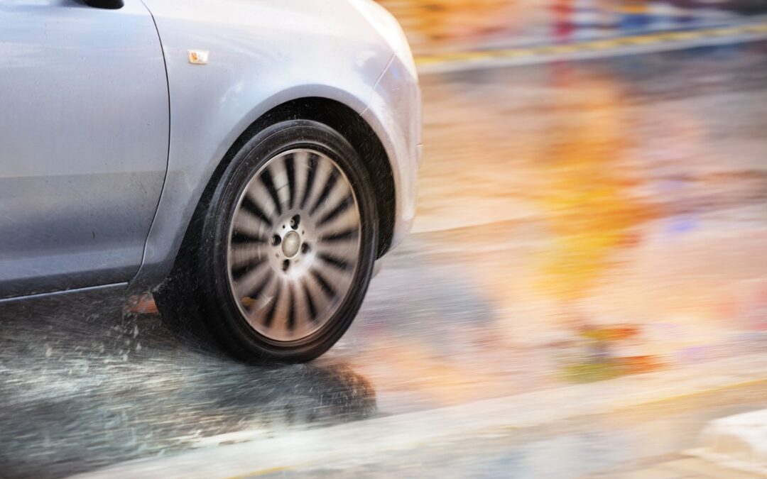 How rain affects braking, steering and visibility